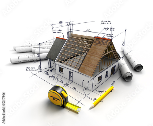Illustration: Home construction project Home construction project