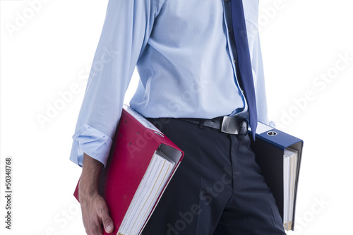 Photo: Geschäftsmann mit Ordner in der Hand Geschäftsmann mit Ordner in der Hand