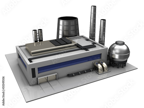 Illustration: industrial building industrial building