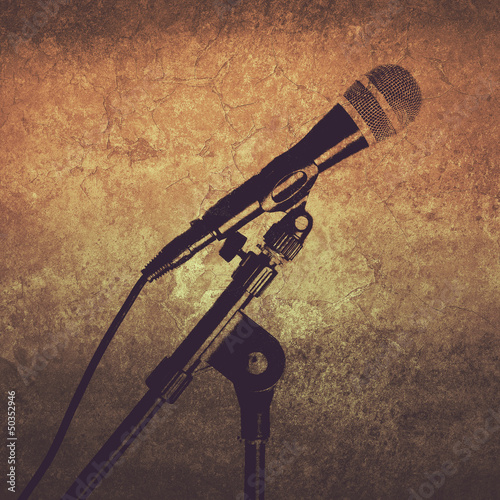 Photo: grunge microphone grunge microphone