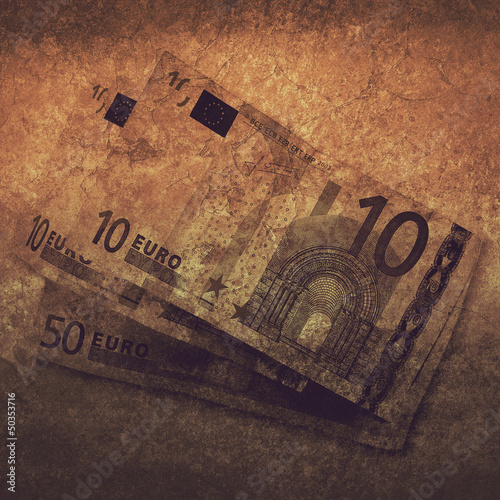 Photo: grunge euros grunge euros
