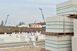 constructing new houses with sandstone blocks