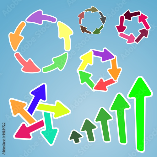 Vector: Arrows set Arrows set