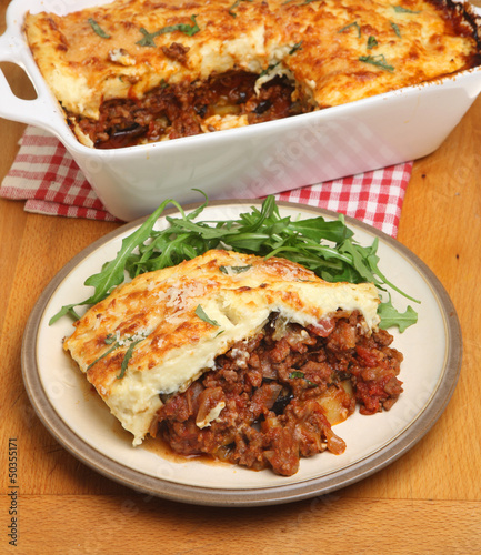 Photo: Homemade Moussaka Meal Homemade Moussaka Meal