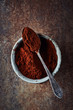 Cayenne pepper in a ceramic dish