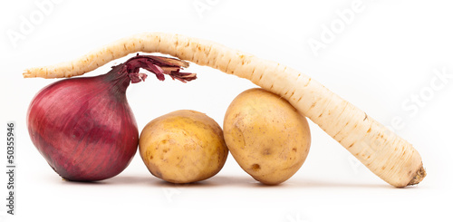 Photo: vegetables isolated on white vegetables isolated on white