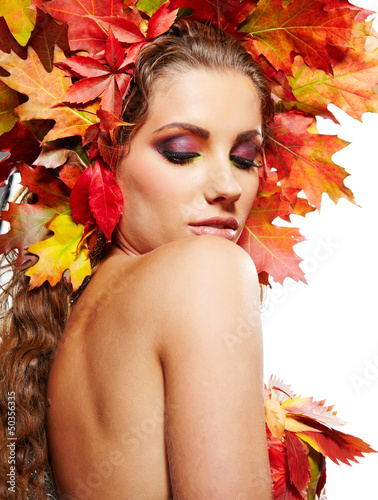 Photo: Beautiful autumn women. Beautiful autumn women.