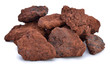 Photo: Natural sample of iron ore isolated on white background Natural sample of iron ore isolated on white background