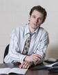 Young man in office