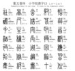 漢字　篆文書体　小学校　13　しゃ～じゅう