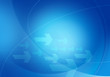 Illustration: blue graphic arrows backdrop blue graphic arrows backdrop