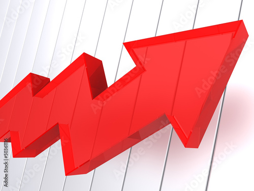 Illustration: big red arrow big red arrow