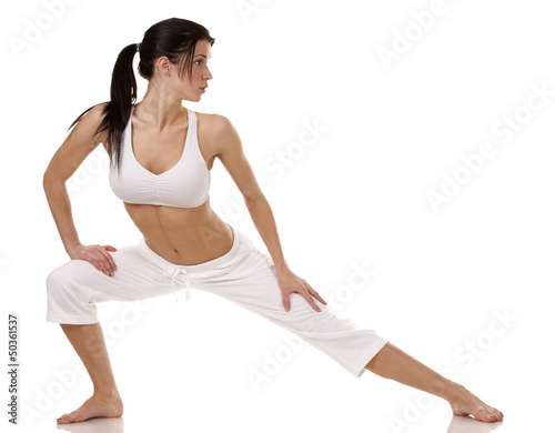 Photo: woman stretching woman stretching
