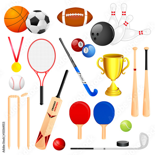 Vector: vector illustration of collection of different sports icon vector illustration of collection of different sports icon