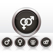 Male and  female symbols.