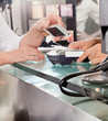 Customer Paying With Mobilephone Using NFC