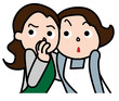 噂話する女性