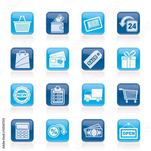 Vector: shopping and retail icons - vector icon set shopping and retail icons - vector icon set
