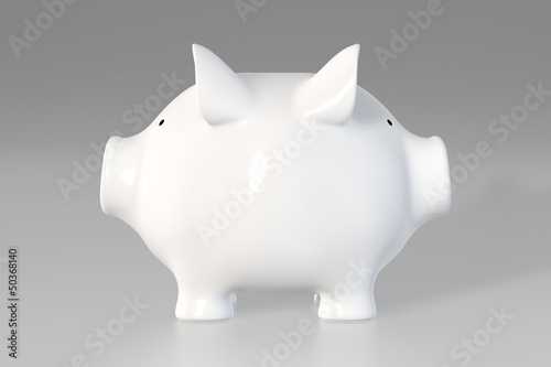 Illustration: Piggy bank - two faces Piggy bank - two faces