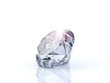diamante su sfondo bianco