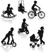 Kleinkinder mit Spielgeräten