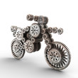 motobike made of gears