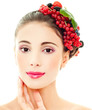 beautiful girl with berries