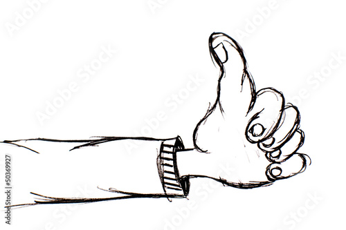 Illustration: pouce vers le haut acceptation ok pouce vers le haut acceptation ok