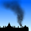 peterdom mit schwarzem rauch II