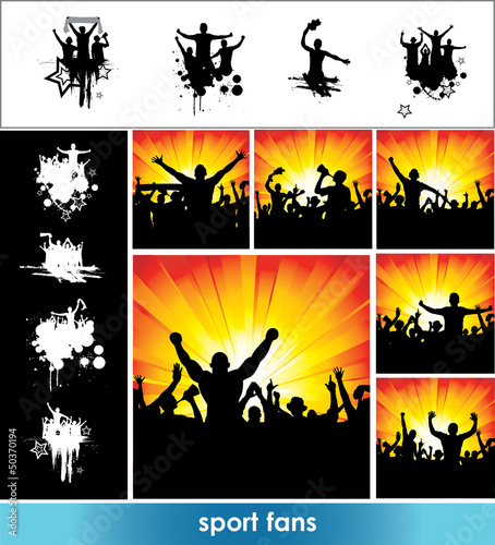 Vector: Set of posters for sports championships Set of posters for sports championships