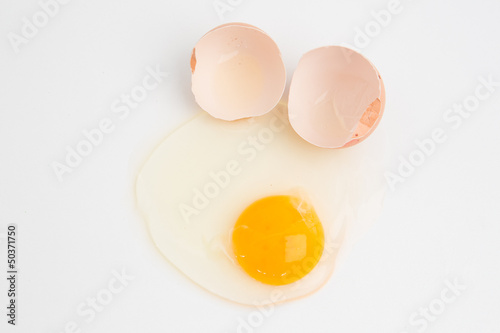 Photo: Cracked egg Cracked egg