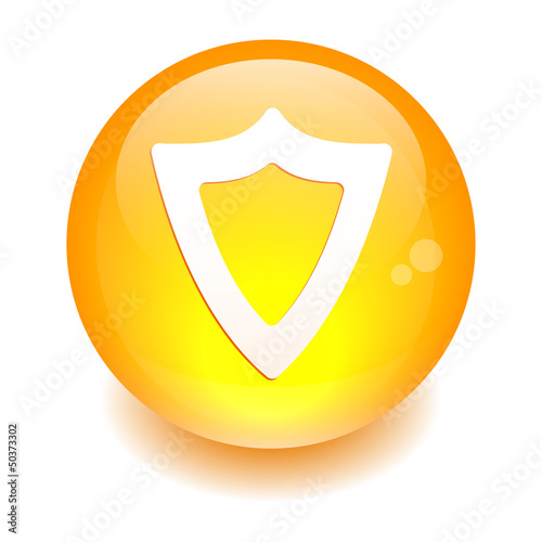 Vector: bouton sphere internet protection security bouton sphere internet protection security