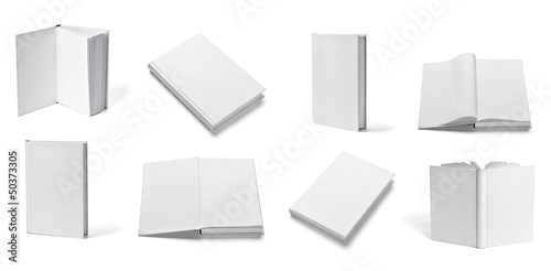 Photo: book notebook textbook white blank paper template book notebook textbook white blank paper template