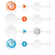 abstract arrows with bubble