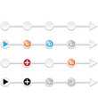 abstract arrows with bubble