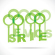 green service word key