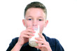 Boy Drinking Milk