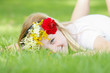 Young Girl With Floral Wreath ...
