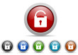 padlock vector icon set