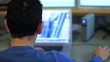 Man using a laptop