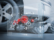 Laying mechanic consulting interface in black and white