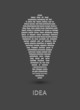 Abstract background with bulb. Vector illustration.