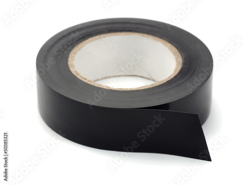 Photo: Roll of black plastic duct tape Roll of black plastic duct tape