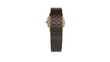 Chronograph ceramic watch rotates on white background