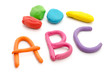 ABC aus Knetmasse
