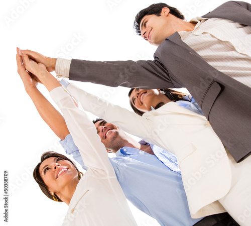Photo: Business high five Business high five