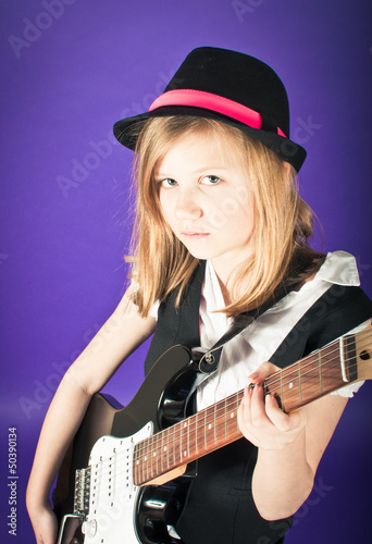 Photo: Young musician with guitar Young musician with guitar