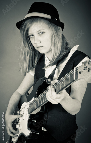 Photo: Young rock star Young rock star