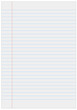 Notebook paper with lines