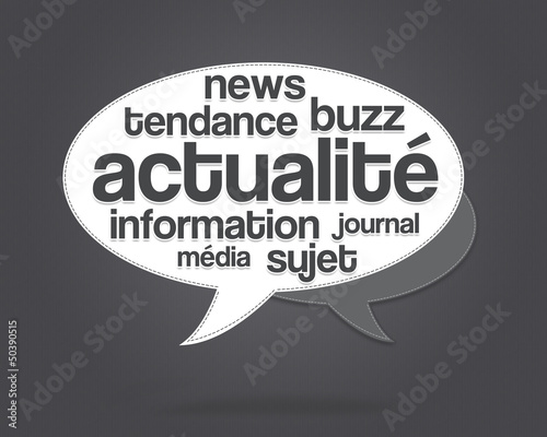 Illustration: actualité (nuage de mots) actualité (nuage de mots)